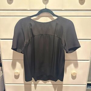 Chloe Black Silk Blouse w/ Scoop Back - Sm